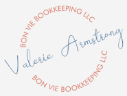 Logo for Valerie Armstrong Bon Vie Bookkeeping LLC